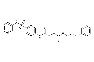 4-keto-4-[4-(pyrazin-2-ylsulfamoyl)anilino]butyric Acid 3-phenylpropyl Ester