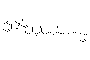 Image of 5-keto-5-[4-(pyrazin-2-ylsulfamoyl)anilino]valeric Acid 3-phenylpropyl Ester