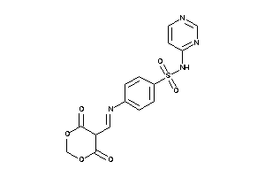 4-[(4,6-diketo-1,3-dioxan-5-yl)methyleneamino]-N-(4-pyrimidyl)benzenesulfonamide