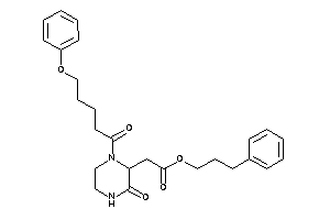 2-[3-keto-1-(5-phenoxypentanoyl)piperazin-2-yl]acetic Acid 3-phenylpropyl Ester