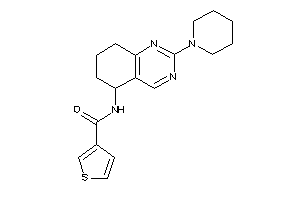 Image of N-(2-piperidino-5,6,7,8-tetrahydroquinazolin-5-yl)thiophene-3-carboxamide