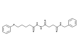 Image of N-benzyl-4-keto-4-[N'-(5-phenoxypentanoyl)hydrazino]butyramide