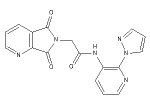 2-(5,7-diketopyrrolo[3,4-b]pyridin-6-yl)-N-(2-pyrazol-1-yl-3-pyridyl)acetamide