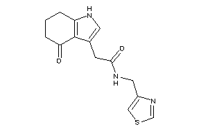 Image of 2-(4-keto-1,5,6,7-tetrahydroindol-3-yl)-N-(thiazol-4-ylmethyl)acetamide
