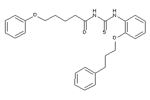 5-phenoxy-N-[[2-(3-phenylpropoxy)phenyl]thiocarbamoyl]valeramide