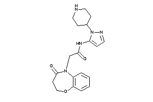 Image of 2-(4-keto-2,3-dihydro-1,5-benzoxazepin-5-yl)-N-[2-(4-piperidyl)pyrazol-3-yl]acetamide