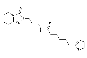 N-[3-(3-keto-5,6,7,8-tetrahydro-[1,2,4]triazolo[4,3-a]pyridin-2-yl)propyl]-6-(2-thienyl)hexanamide