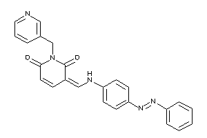 3-[(4-phenylazoanilino)methylene]-1-(3-pyridylmethyl)pyridine-2,6-quinone