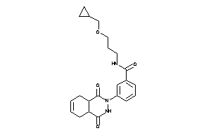 N-[3-(cyclopropylmethoxy)propyl]-3-(1,4-diketo-4a,5,8,8a-tetrahydro-3H-phthalazin-2-yl)benzamide