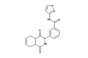 3-(1,4-diketo-4a,5,8,8a-tetrahydro-3H-phthalazin-2-yl)-N-isoxazol-3-yl-benzamide