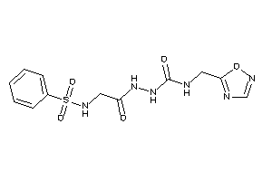 1-[[2-(benzenesulfonamido)acetyl]amino]-3-(1,2,4-oxadiazol-5-ylmethyl)urea