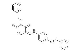1-phenethyl-3-[(4-phenylazoanilino)methylene]pyridine-2,6-quinone