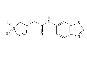 Image of N-(1,3-benzothiazol-6-yl)-2-(1,1-diketo-2,3-dihydrothiophen-3-yl)acetamide