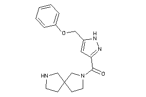 3,7-diazaspiro[4.4]nonan-3-yl-[5-(phenoxymethyl)-1H-pyrazol-3-yl]methanone