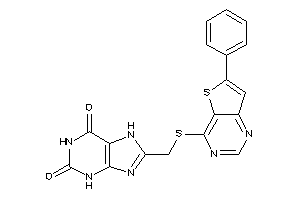Image of 8-[[(6-phenylthieno[3,2-d]pyrimidin-4-yl)thio]methyl]-7H-xanthine