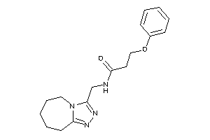 Image of 3-phenoxy-N-(6,7,8,9-tetrahydro-5H-[1,2,4]triazolo[4,3-a]azepin-3-ylmethyl)propionamide