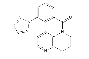 3,4-dihydro-2H-1,5-naphthyridin-1-yl-(3-pyrazol-1-ylphenyl)methanone