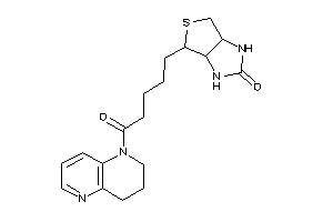 Image of 6-[5-(3,4-dihydro-2H-1,5-naphthyridin-1-yl)-5-keto-pentyl]-1,3,3a,4,6,6a-hexahydrothieno[3,4-d]imidazol-2-one
