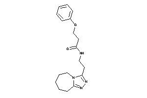 Image of 3-phenoxy-N-[2-(6,7,8,9-tetrahydro-5H-[1,2,4]triazolo[4,3-a]azepin-3-yl)ethyl]propionamide