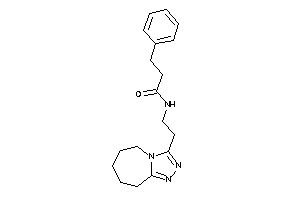 3-phenyl-N-[2-(6,7,8,9-tetrahydro-5H-[1,2,4]triazolo[4,3-a]azepin-3-yl)ethyl]propionamide