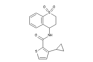 Image of 3-cyclopropyl-N-(1,1-diketo-3,4-dihydro-2H-thiochromen-4-yl)thiophene-2-carboxamide