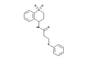 N-(1,1-diketo-3,4-dihydro-2H-thiochromen-4-yl)-3-phenoxy-propionamide