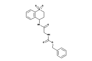 N-[2-[(1,1-diketo-3,4-dihydro-2H-thiochromen-4-yl)amino]-2-keto-ethyl]carbamic Acid Benzyl Ester