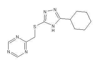 2-[[(5-cyclohexyl-4H-1,2,4-triazol-3-yl)thio]methyl]-s-triazine