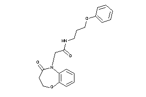 Image of 2-(4-keto-2,3-dihydro-1,5-benzoxazepin-5-yl)-N-(3-phenoxypropyl)acetamide