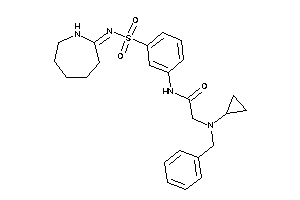 N-[3-(azepan-2-ylideneamino)sulfonylphenyl]-2-[benzyl(cyclopropyl)amino]acetamide