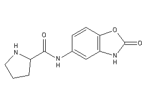 N-(2-keto-3H-1,3-benzoxazol-5-yl)pyrrolidine-2-carboxamide