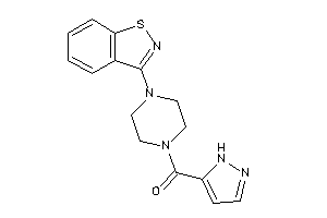 Image of [4-(1,2-benzothiazol-3-yl)piperazino]-(1H-pyrazol-5-yl)methanone