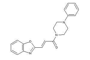 Image of 3-(1,3-benzoxazol-2-yl)-1-(4-phenylpiperazino)prop-2-en-1-one