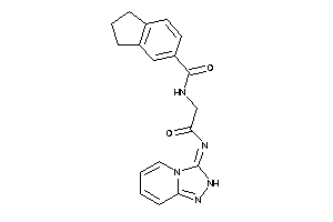 Image of N-[2-keto-2-(2H-[1,2,4]triazolo[4,3-a]pyridin-3-ylideneamino)ethyl]indane-5-carboxamide
