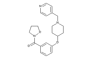 Image of Isoxazolidin-2-yl-[3-[[1-(4-pyridylmethyl)-4-piperidyl]oxy]phenyl]methanone