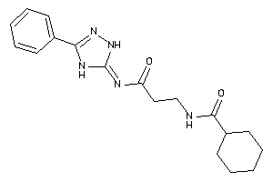 N-[3-keto-3-[(3-phenyl-1,4-dihydro-1,2,4-triazol-5-ylidene)amino]propyl]cyclohexanecarboxamide
