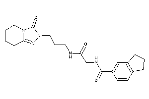 N-[2-keto-2-[3-(3-keto-5,6,7,8-tetrahydro-[1,2,4]triazolo[4,3-a]pyridin-2-yl)propylamino]ethyl]indane-5-carboxamide