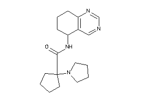 1-pyrrolidino-N-(5,6,7,8-tetrahydroquinazolin-5-yl)cyclopentanecarboxamide