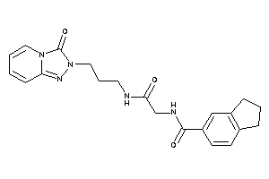 N-[2-keto-2-[3-(3-keto-[1,2,4]triazolo[4,3-a]pyridin-2-yl)propylamino]ethyl]indane-5-carboxamide