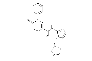 Image of 6-keto-1-phenyl-N-[2-(tetrahydrofuran-3-ylmethyl)pyrazol-3-yl]-4,5-dihydro-1,2,4-triazine-3-carboxamide