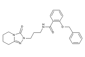 Image of 2-benzoxy-N-[3-(3-keto-5,6,7,8-tetrahydro-[1,2,4]triazolo[4,3-a]pyridin-2-yl)propyl]benzamide