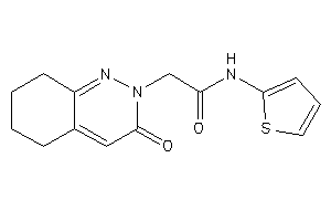 Image of 2-(3-keto-5,6,7,8-tetrahydrocinnolin-2-yl)-N-(2-thienyl)acetamide