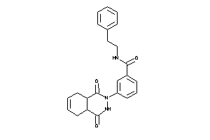 Image of 3-(1,4-diketo-4a,5,8,8a-tetrahydro-3H-phthalazin-2-yl)-N-phenethyl-benzamide