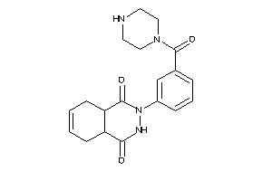 Image of 3-[3-(piperazine-1-carbonyl)phenyl]-4a,5,8,8a-tetrahydro-2H-phthalazine-1,4-quinone