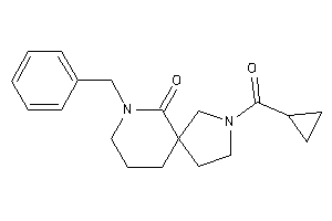 7-benzyl-3-(cyclopropanecarbonyl)-3,7-diazaspiro[4.5]decan-6-one