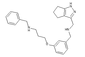 Benzyl-[3-[3-[(1,4,5,6-tetrahydrocyclopenta[c]pyrazol-3-ylmethylamino)methyl]phenoxy]propyl]amine