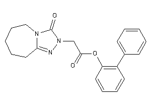 Image of 2-(3-keto-6,7,8,9-tetrahydro-5H-[1,2,4]triazolo[4,3-a]azepin-2-yl)acetic Acid (2-phenylphenyl) Ester