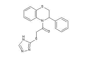 Image of 1-(3-phenyl-2,3-dihydro-1,4-benzothiazin-4-yl)-2-(4H-1,2,4-triazol-3-ylthio)ethanone