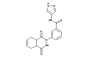 3-(1,4-diketo-4a,5,8,8a-tetrahydro-3H-phthalazin-2-yl)-N-(1H-pyrazol-4-yl)benzamide