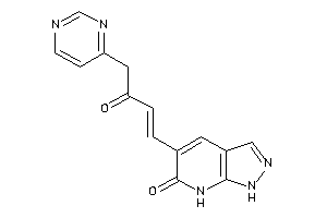 5-[3-keto-4-(4-pyrimidyl)but-1-enyl]-1,7-dihydropyrazolo[3,4-b]pyridin-6-one